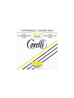 SAVAREZ 380LTX Corelli Double Bass Nickel Orchestra Set - Forte Víkendová Akce