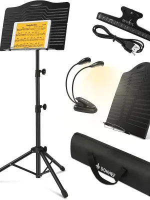 DONNER DMS-1 Music Stand With Light - Black Ověřený