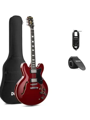 Finální Výprodej DONNER DJP-1000 Jazz LP - Burgundy Red