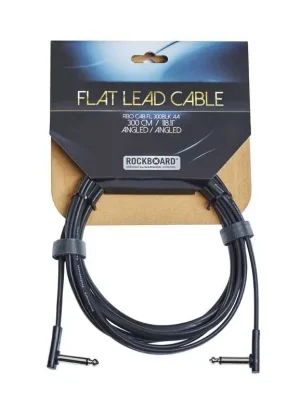 WARWICK RockBoard Flat Instrument Cable, Black, 300 cm, angled / angled Autentický