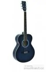 Dimavery AW-303, akustická kytara typu Folk, blueburst Nejlepší Volba