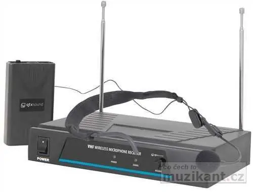 QTX VHF-N1, 1-kanálový mikrofonní systém, 174.5 MHz Nízká Cena