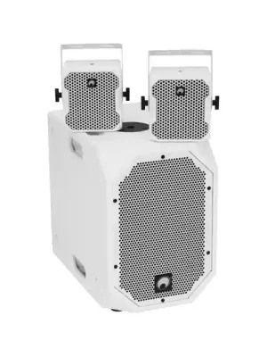 Značkový Omnitronic SET BOB-10A + 2x BOB-4 bílé