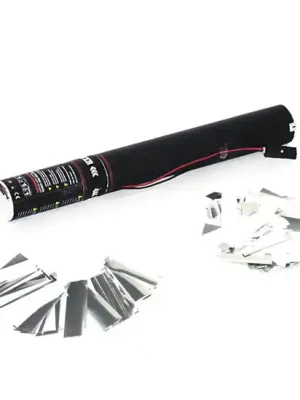 TCM FX elektronické dělo na konfety 40cm, stříbrno-bílé konfety Novinka