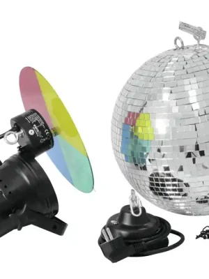 Speciální Cena Eurolite sada zrcadlové koule 30 cm s bodovým světlem a příslušenstvím