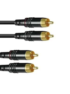 Sezónní Sleva Sommer cable Onyx 2x2 RCA cable 2x 0,25 mm, 3 m