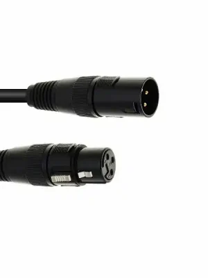 Eurolite DMX kabel XLR 3pin, 20m délka, černý Akční Cena
