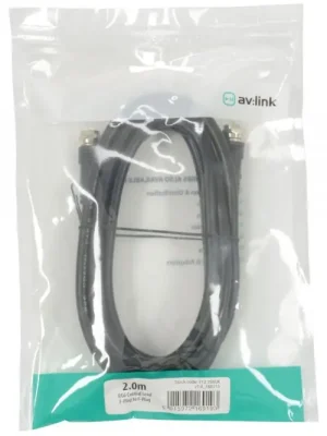 Přímo Od Výrobce AV:link kabel RG6 koaxiální 2x F konektor samec, 75 Ohm, 2m