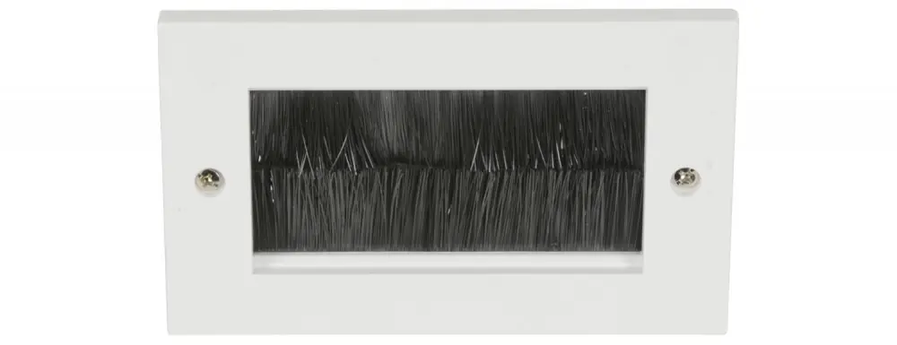 AV:link nástěnný rámeček s kartáčky pro AV kabely, bílý, 2G Doprava Zdarma