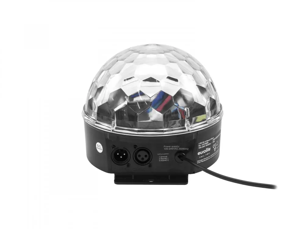 Dokud Zásoby Vydrží Eurolite LED Half Ball 6x 1W RGBAW DMX, paprskový efekt