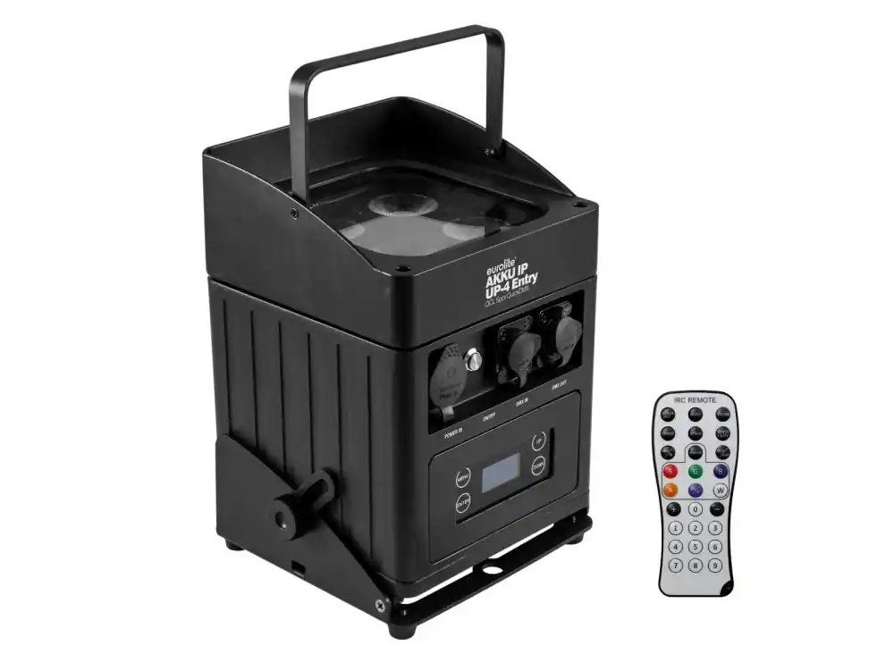 Eurolite AKKU UP-4x8W QCL Spot QuickDMX, IP65, černý Tovární Cena