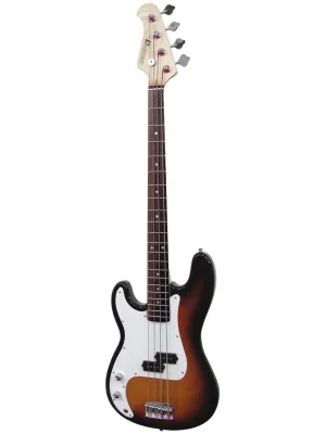 Dimavery PB-320, elektrická baskytara levoruká, sunburst Expresní Doručení