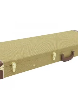 Nízká Cena Dimavery dřevěný kufr pro el. kytaru, vzor tweed