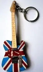 Originální Přívěsek na klíče Music Legends PPT-PD164 Rolling Stones Tele UK Flag