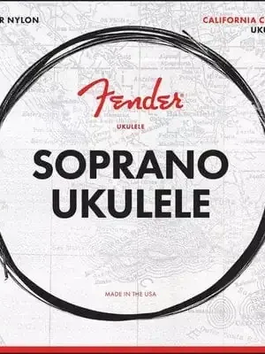 Levný Struny pro sopránové ukulele Fender California Coast Soprano ukulele strings - 24/34