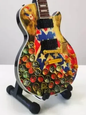 Miniatura kytary Music Legends PPT-MK109 Zakk Wylde Black Label Society Gibson Les Paul Rebel Jen Po Omezenou Doba