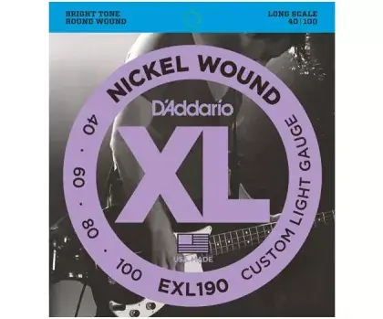 Struny pro baskytaru D'Addario EXL190 - 40/100 Nejlepší Volba