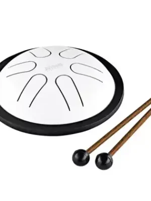 Mini Steel Tongue Drum White Nino NINO980WH Cenově Výhodný