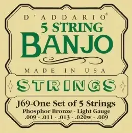 Objednat Nyní Struny pro 5strunné banjo D'Addario EJ69 - 09/20
