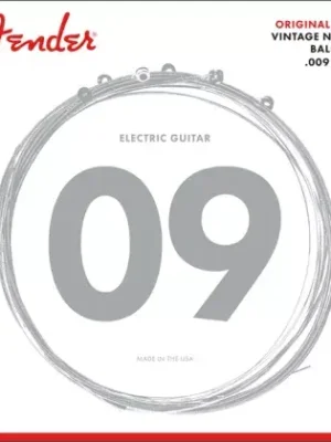 Struny pro elektrickou kytaru Fender 150L Pure Nickel Wound, Ball End - 09/42 Autentický