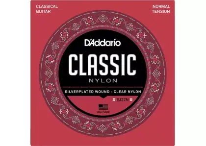 Struny nylonové pro klasickou kytaru D'Addario EJ27N - Classic Nylon 28/43 Časově Omezené