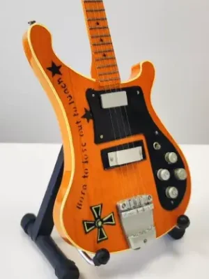 Miniatura kytary Music Legends PPT-MK123 Lemmy Kilmister Motörhead Rickenbacker 4000 Born To Lose Bass Originální