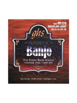 GHS PF170 regular light struny na banjo 09" Akční Cena