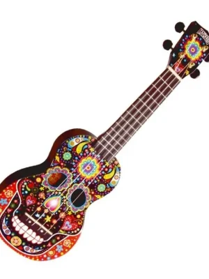 Akční Nabídka Mahalo Art Series Soprano Ukulele Skull Black + obal zdarma