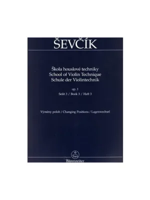 Ševčík - Škola houslové techniky op. 1, sešit 3 Nízká Cena
