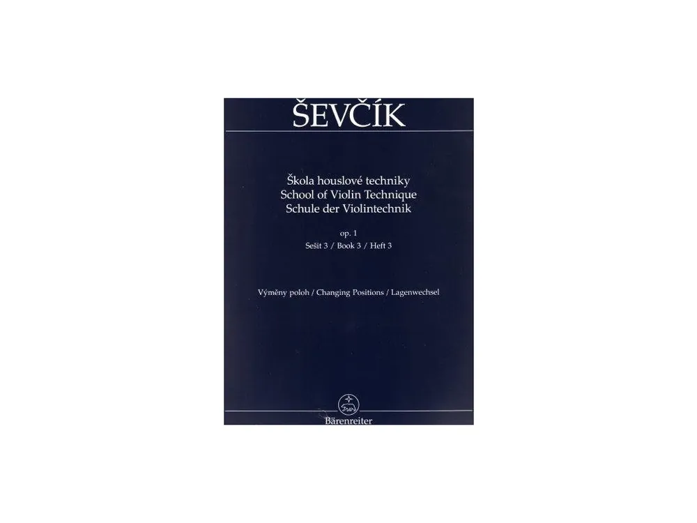 Ševčík - Škola houslové techniky op. 1, sešit 3 Nízká Cena