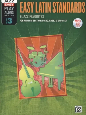 Rychlé Dodání Alfred Jazz Easy Play-Along Series 3 - Easy Latin Standards + CD / doprovod - party rytmické sekce (piano/bass/drums)
