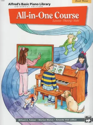 Alfred's Basic PIANO All-in-One Course 3 - klavírní lekce * hudební teorie * přednesové skladbičky Výhodná Nabídka