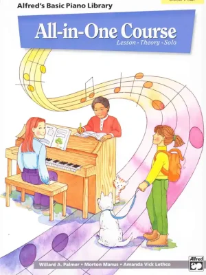 Alfred's Basic PIANO All-in-One Course 4 - klavírní lekce * hudební teorie * přednesové skladbičky Dokud Zásoby Vydrží