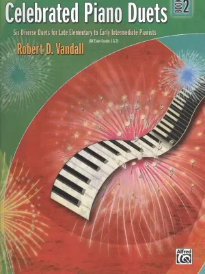 Cenově Výhodný Celebrated Piano Duets 2 / jednoduché skladby pro 1 klavír 4 ruce