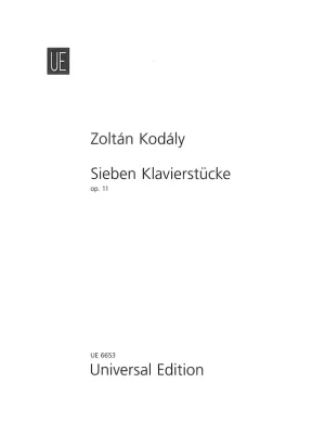 Kodály: Seiben Klavierstucke op.11 / klavír - sedm skladeb Nejlepší Cena