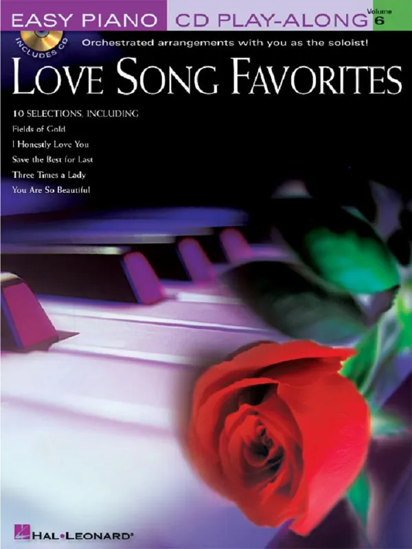 Sleva EASY PIANO 6 - LOVE SONG FAVORITES + CD