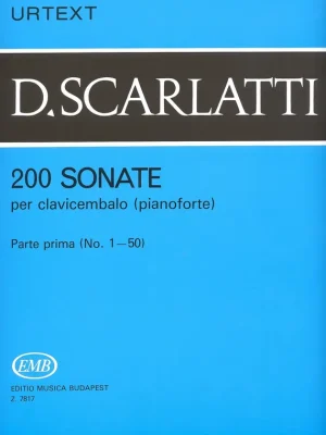 Kup Teď SCARLATTI: 200 Sonate per clavicembalo (pianoforte) 1 - URTEXT / klavírní sonáty (1-50)