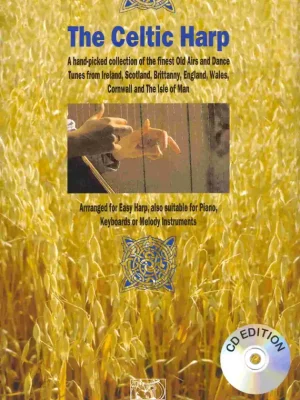 Zlevněný The Celtic Harp + CD arranged for easy harp, also suitable for piano (keyboard)