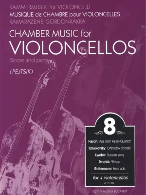 Bezpečná Platba Chamber Music for VIOLONCELLOS 8 / 5 skladeb pro 4 violoncella