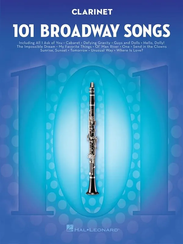 Výprodej 101 Broadway Songs for Clarinet / 101 muzikálových melodií pro klarinet