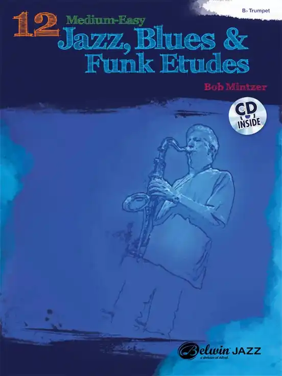 12 Medium-Easy Jazz, Blues & Funk Etudes + CD / trumpeta Nejlepší Volba