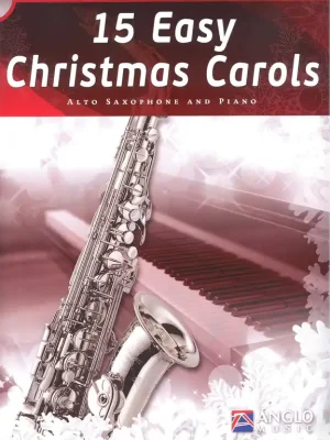 15 Easy Christmas Carols + CD / altový saxofon a klavír Horká Nabídka