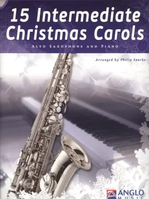 Víkendová Akce 15 Intermediate Christmas Carols + CD / altový saxofon a klavír