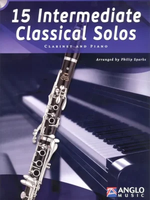 15 Intermediate Classical Solos + CD / klarinet a klavír Cenově Výhodný