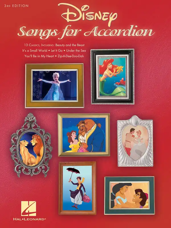 Disney Songs for Accordion (3rd edition) / 13 pohádkových melodií pro akordeon Akční Nabídka