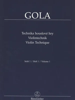 Doprava Zdarma Gola Zdeněk - Technika houslové hry 1