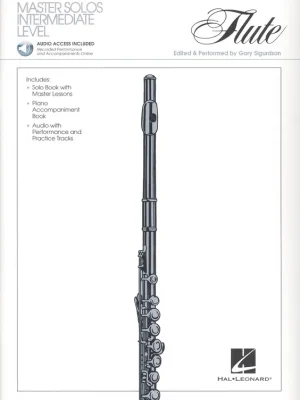 Doprava Zdarma MASTER SOLOS FOR FLUTE + Audio Online / flétna + piano