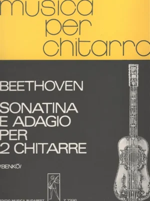 Musica per chitarra: BEETHOVEN - Sonatina & Adagio / dvě skladby pro dvě kytary Cenový Hit