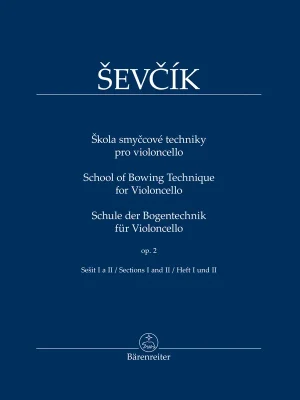 Cenová Bomba Ševčík - Opus 2, Škola smyčcové techniky pro violoncello, sešit I a II
