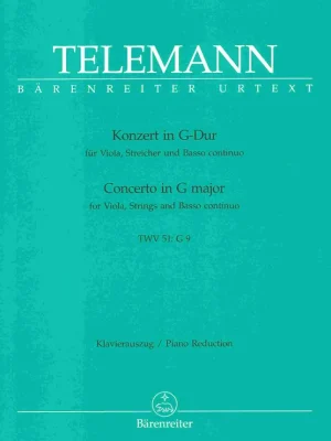 Telemann: Concerto in G major for Viola, Strings and Basso continuo / viola a klavír Aktuální